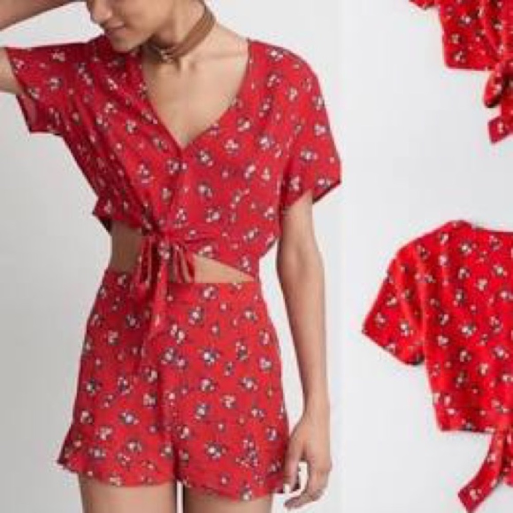 Red two piece set